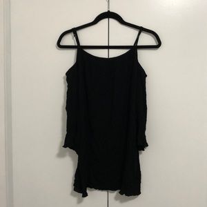 Elan tunic style cold shoulder top